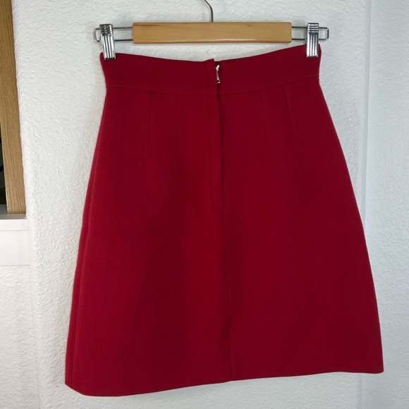 Dolce & Gabbana Red Mini A-Line Cocktail Skirt - Picture 5 of 12